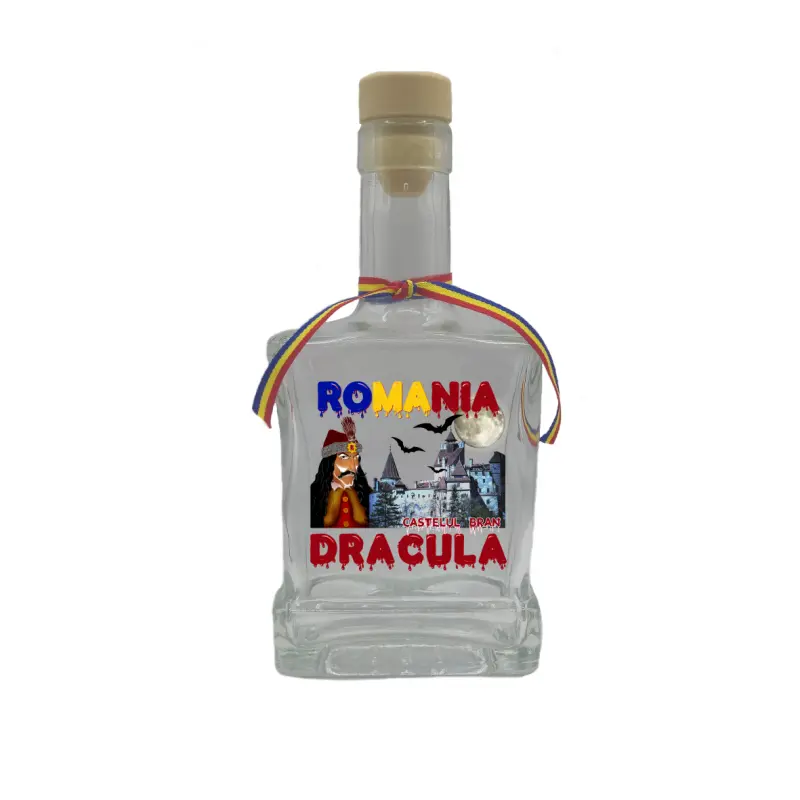 Dracula romania, sticla cu mesaj plata, 250 ml, model divgs179 26